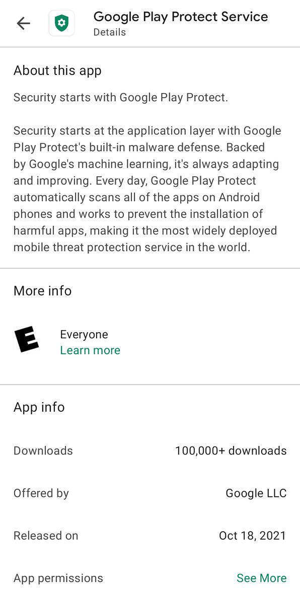 Google publishes Play Protect as separate app for quicker updates