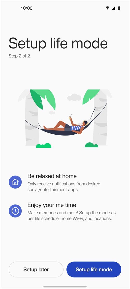 work life balance 2.0 in oxygenos 12