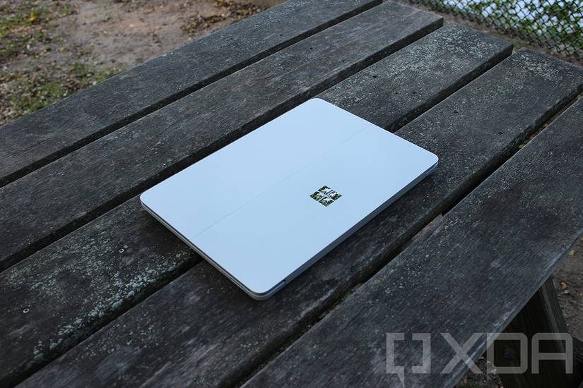 Angled view of closed Surface Laptop Studio