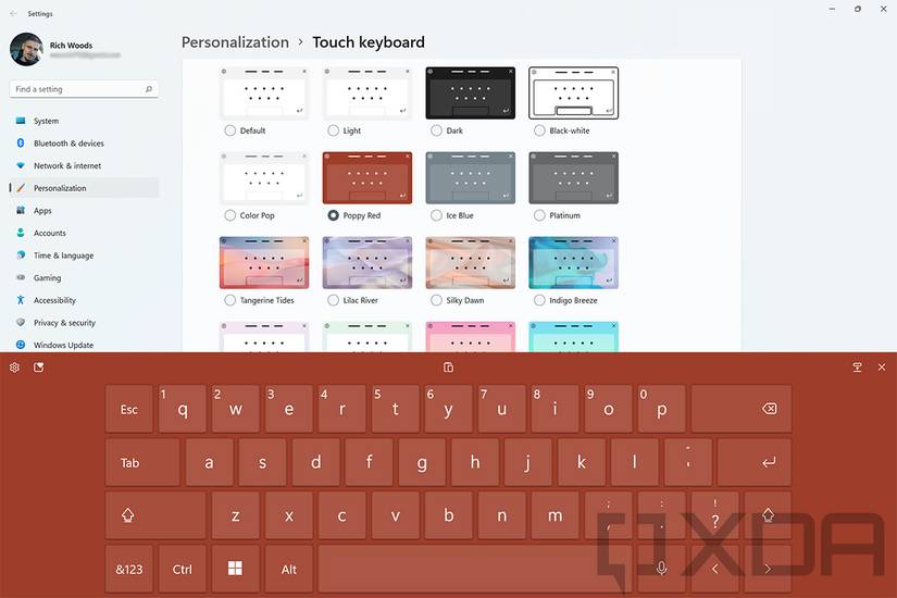 Touch Keyboard in Windows 11