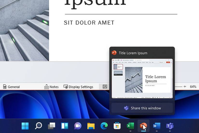 Windows 11 share window to Teams