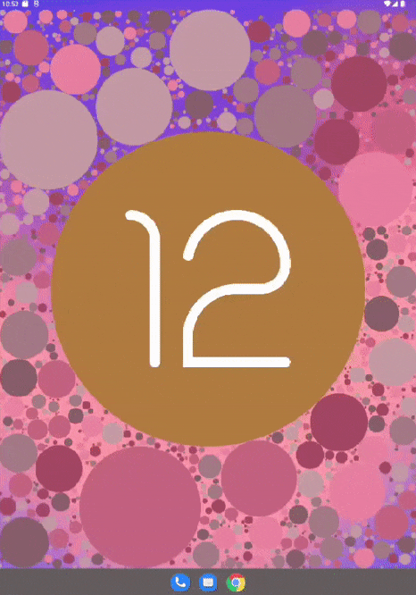 Android 12L Boot animation (pink)