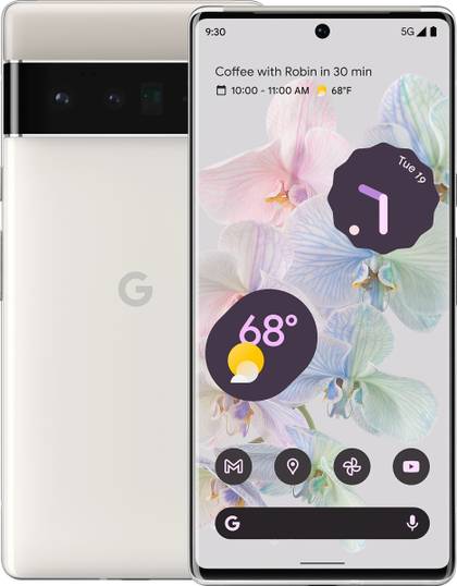 The Google Pixel 6 Pro comes with a larger screen than the regular Pixel 6. It's available in three different colors to choose from.