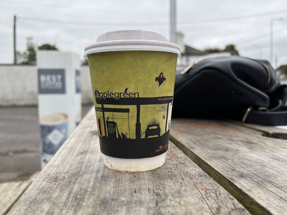 iPhone 13 Pro coffee cup