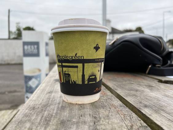 iPhone 13 Pro coffee cup