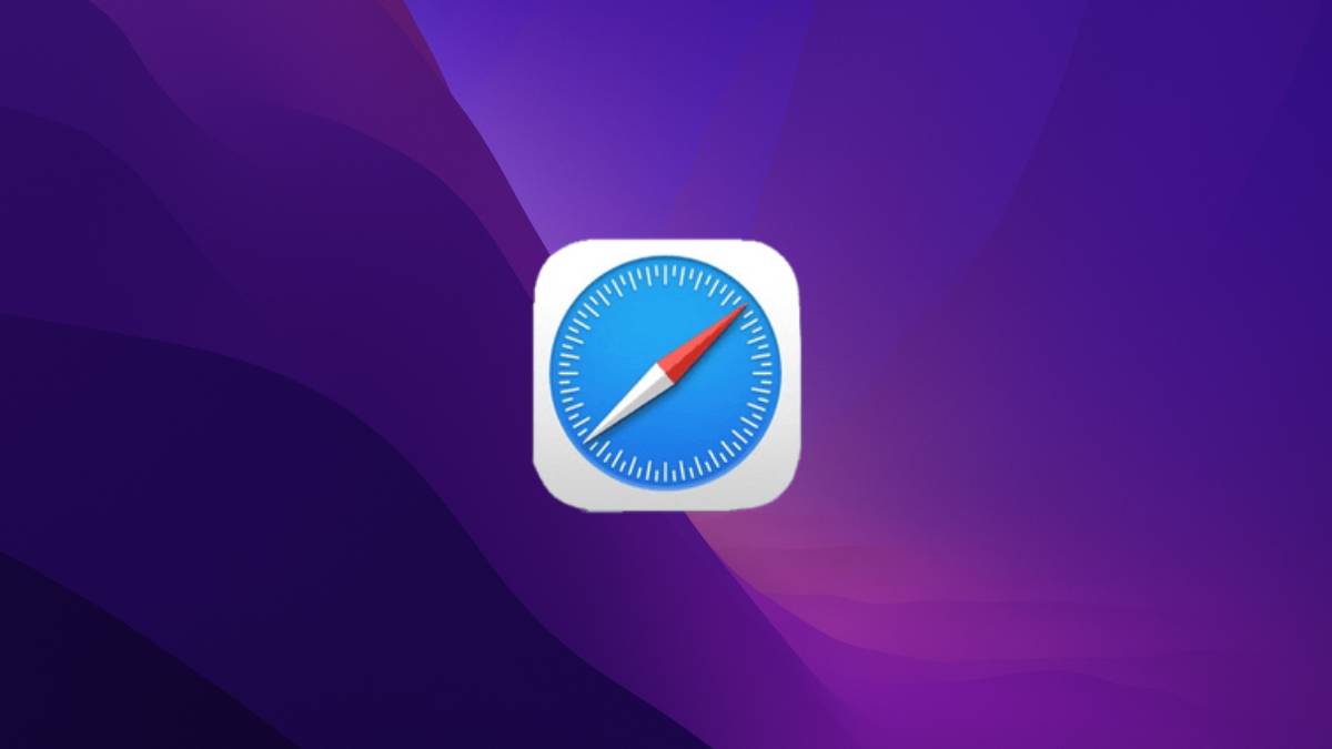 Safari on macOS 12 monterey