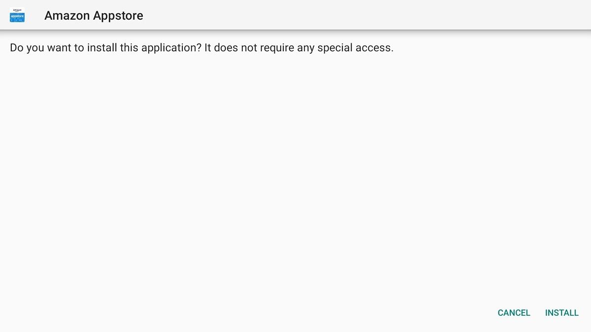 Send Files to TV App install process