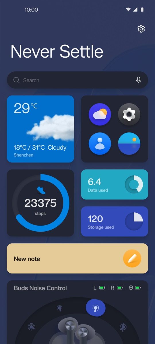 oneplus shelf dark mode