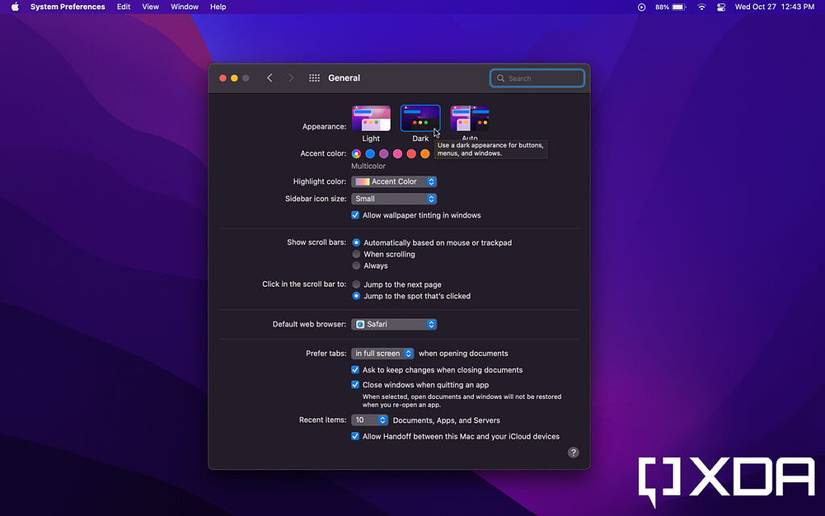 How to enable or disable Dark Mode on macOS