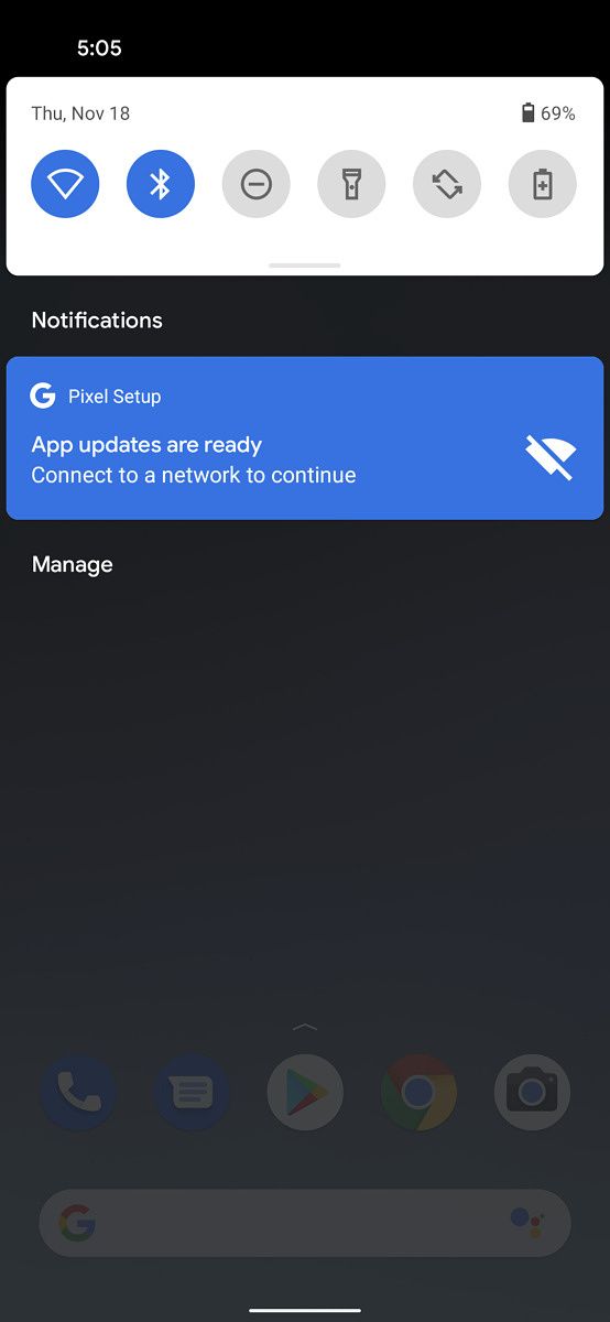 Android 11 quick settings