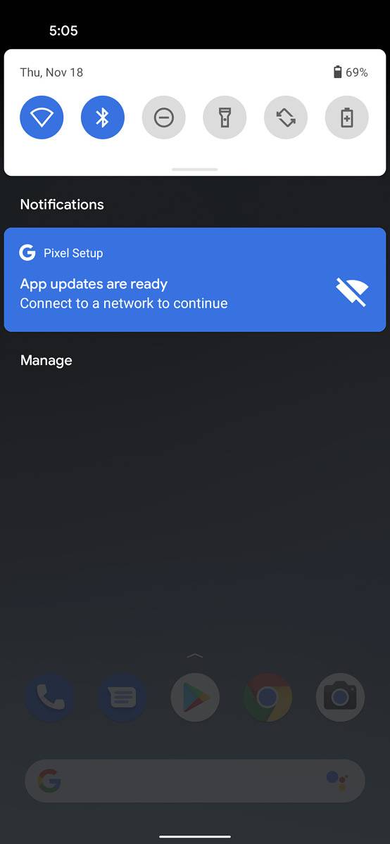 Android 11 quick settings