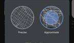 Android 12 approximate location access request