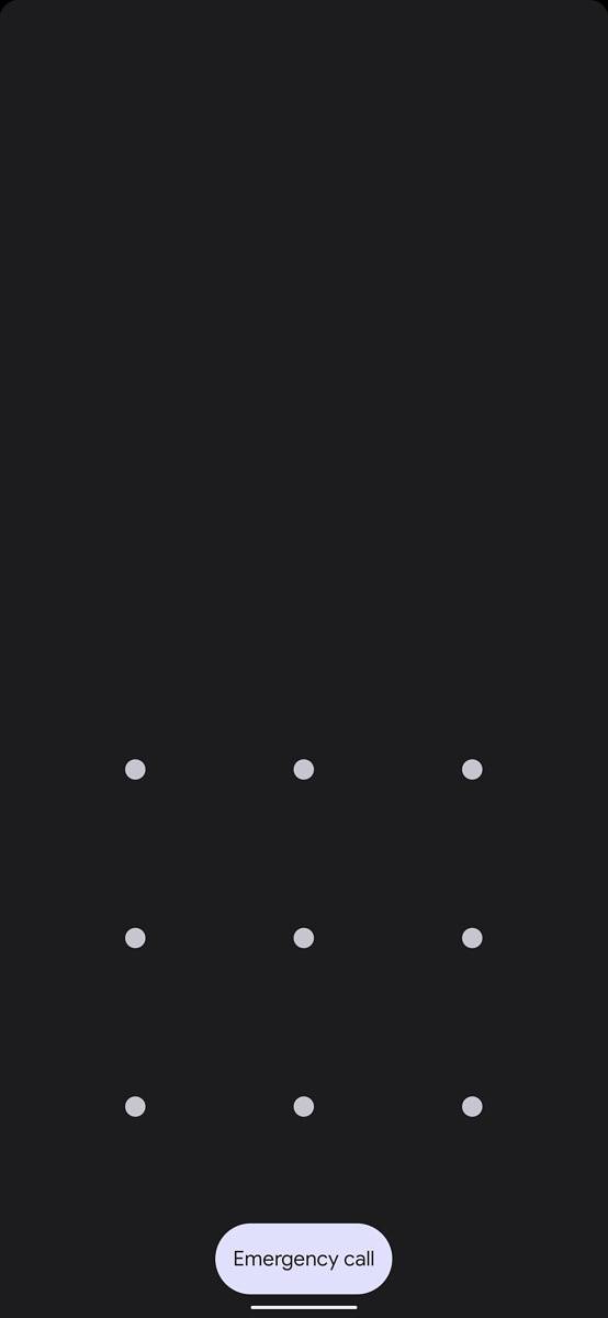 Android 12 keyguard pattern lock