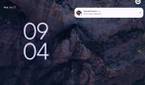 Android 12L lockscreen