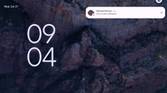 Android 12L lockscreen