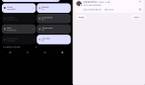Android 12L notification toggles