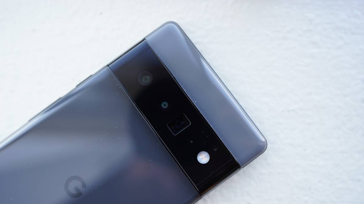 Pixel 6 Pro showing the cameras on the back.
