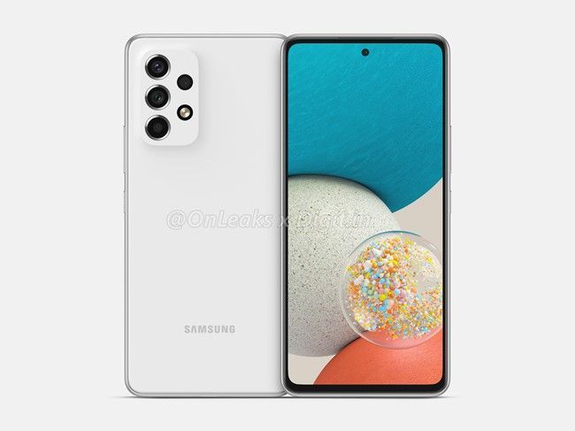 Galaxy A53 leaked renders show a flat panel and less prominent