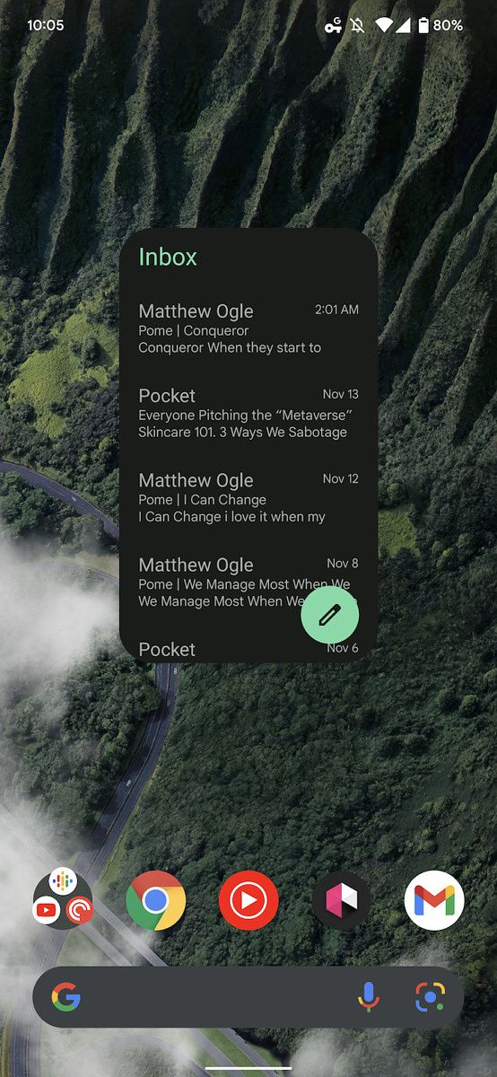 Gmail for Android gets a brand new Material You widget