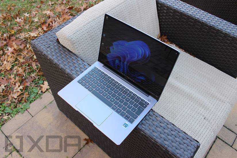 Top view of Huawei MateBook 14s