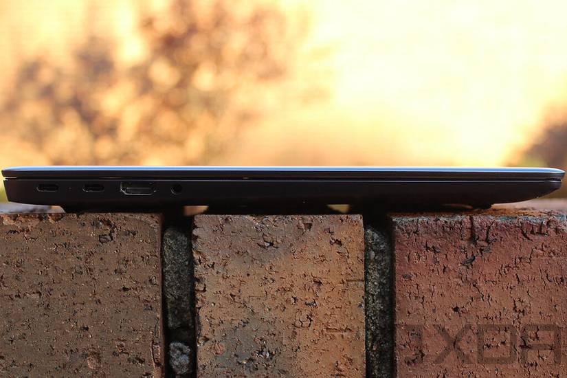 Side view of Huawei MateBook 14s