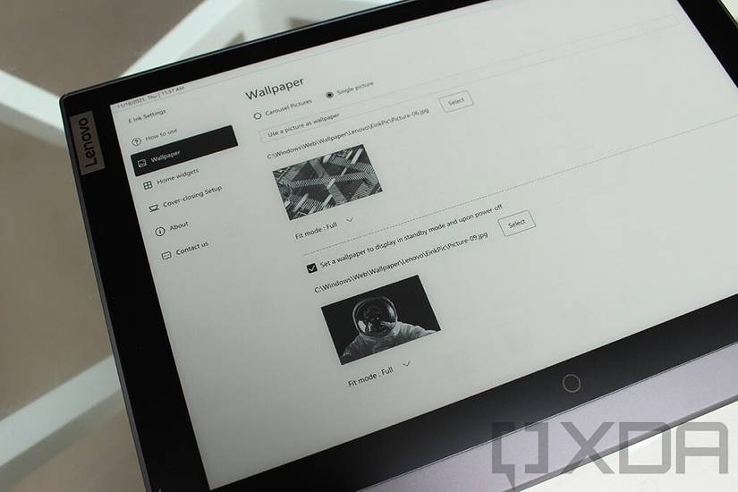 E Ink display on outside of Lenovo ThinkBook Plus