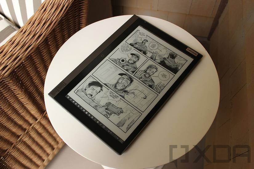 E Ink display on outside of Lenovo ThinkBook Plus