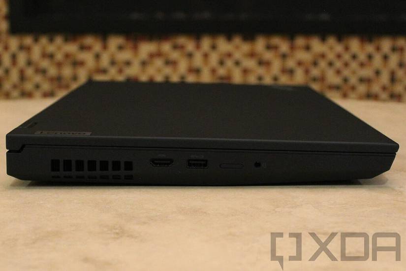 Side view of Lenovo ThinkPad P15