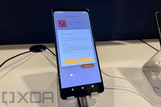 NFT minted by the Qualcomm Snapdragon 8 Gen 1 reference device