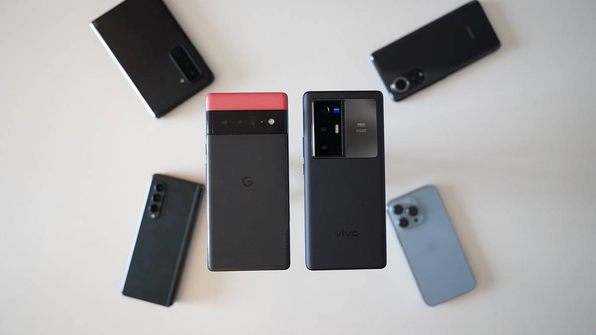 pixel 6 pro and vivo x70 pro plus with iphone 13 pro