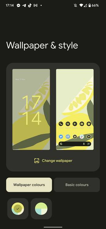 Pixel Launcher wallpaper and style