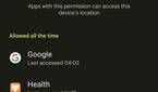 Privacy Dashboard in Android 12