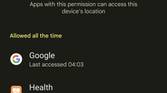 Privacy Dashboard in Android 12
