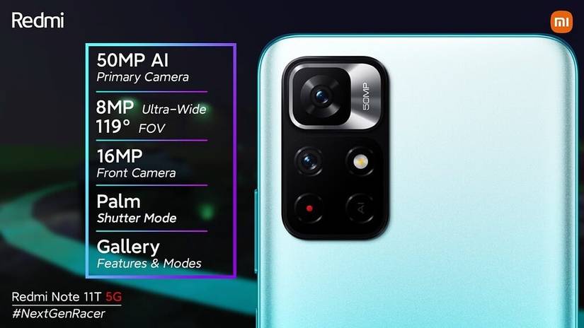 Redmi Note 11T cameras