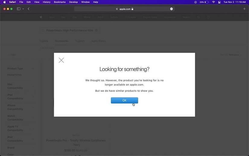 beats models not available on the online apple store