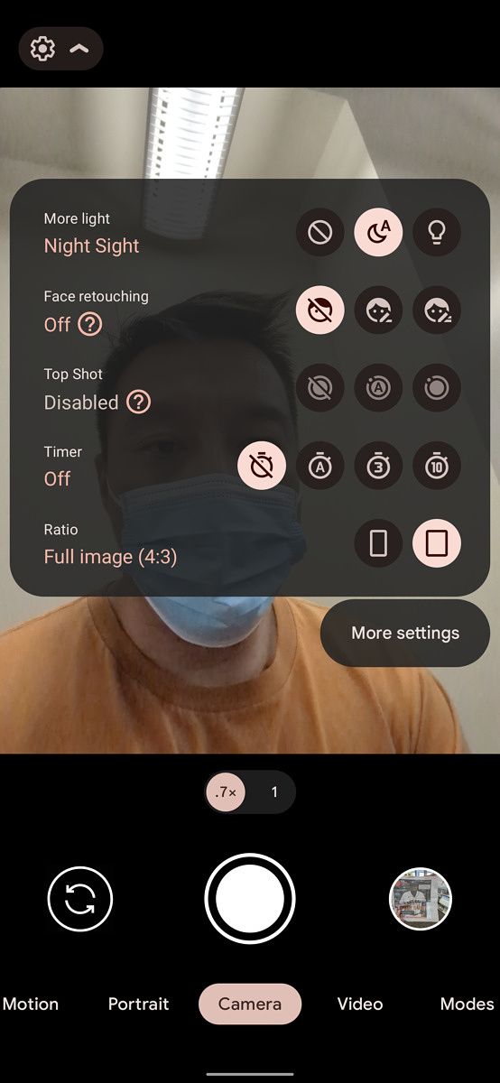 pixel selfie