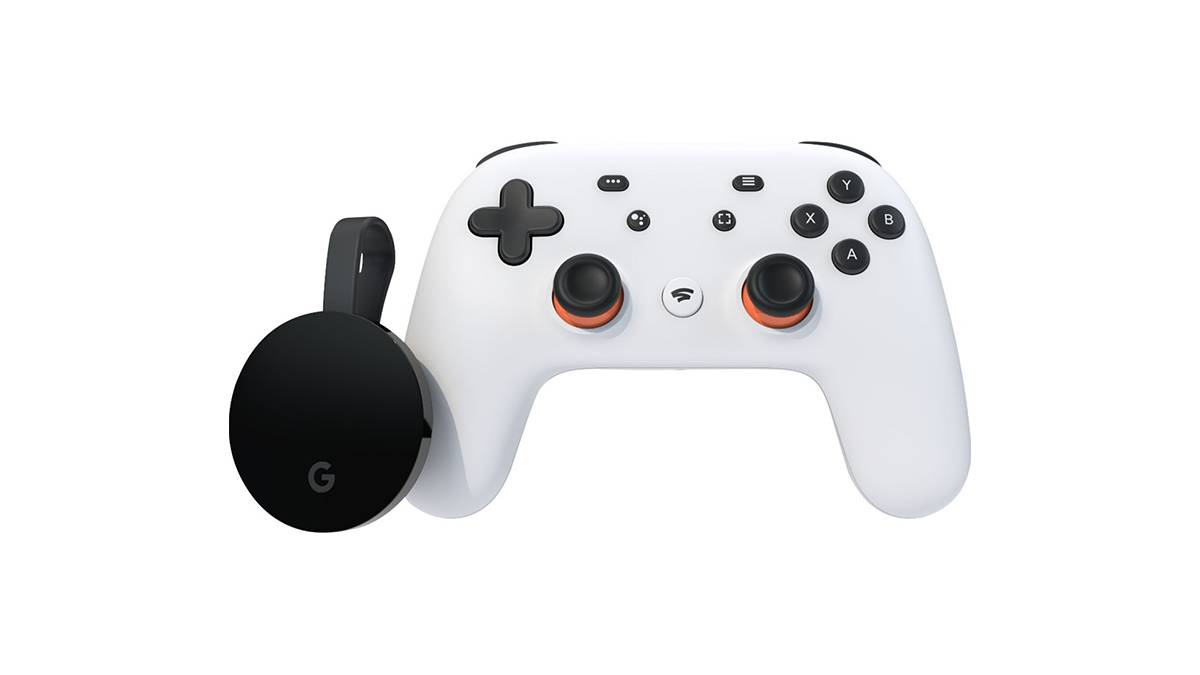 Stadia Premiere Edition bundle on white background
