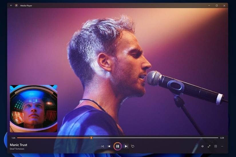 Windows 11 Media Player music playback