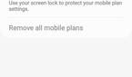 eSim option in settings