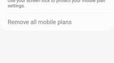 eSim option in settings