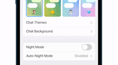 Global chat themes on iOS Telegram