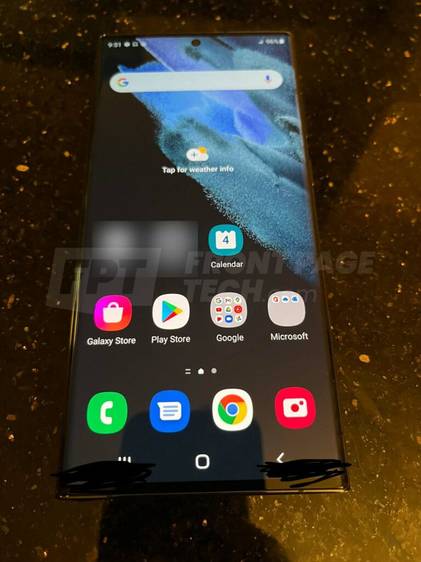 Front of phone