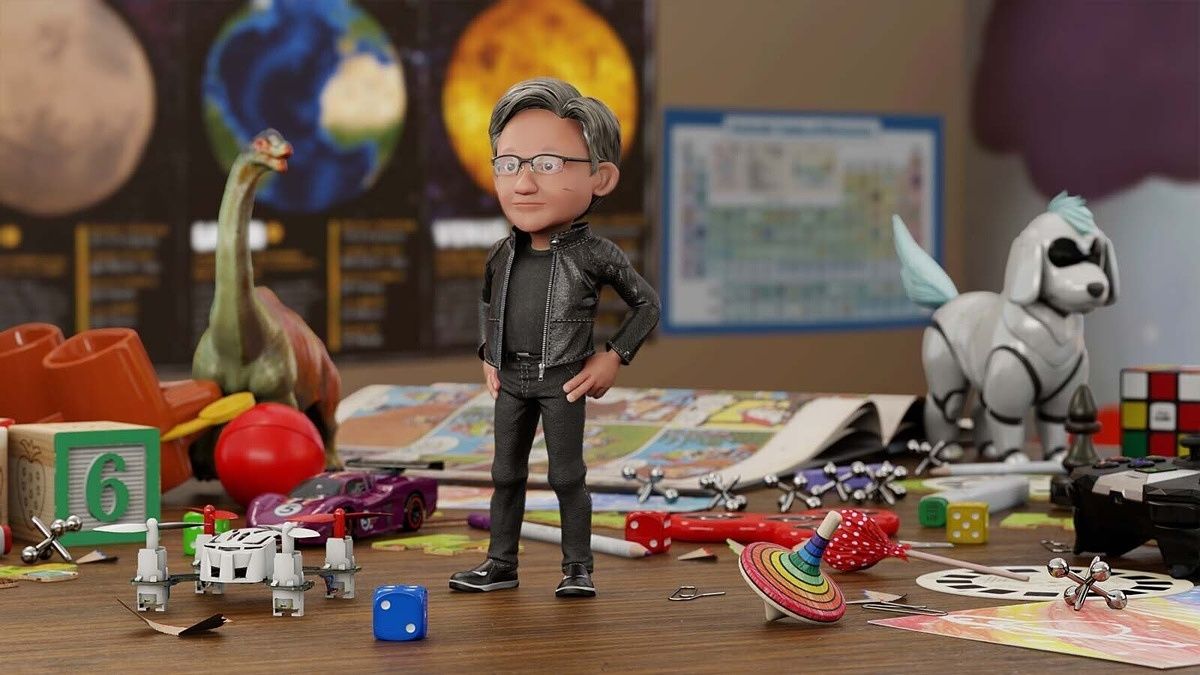 3D avatar of Jensen Huang