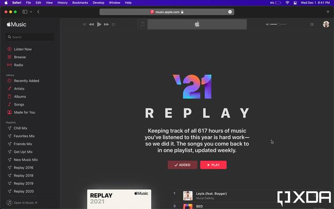 Apple Music Replay 2021