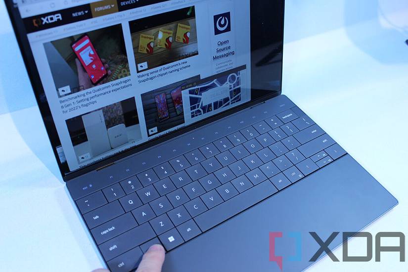 Pressing the Fn key on laptop keyboard