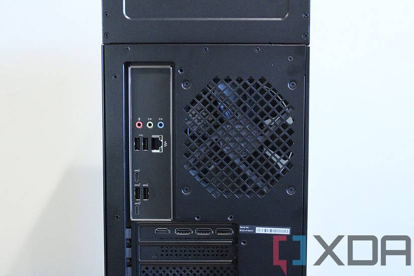 Rear view of HP OMEN 45L