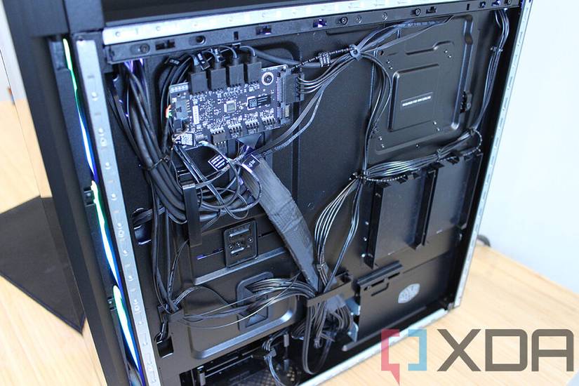 HP OMEN 45L with side panel removed