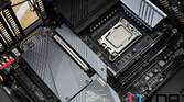 A Gigabyte Aorus Z690 Pro DDR5 motherboard inside a PC case