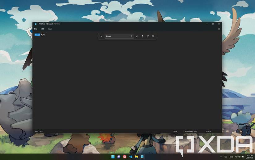 New Notepad in Windows 11