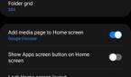Homescreen customization screenshot